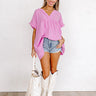 Beyond Lovely Shift Top In Violet Image - 1