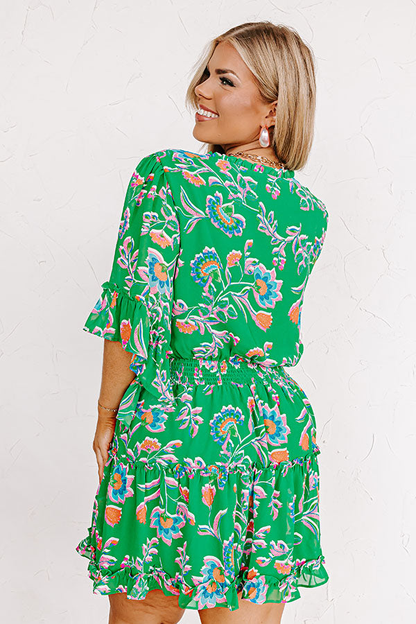 Try Your Luck Dress in Kelly Green Curves Image - 3