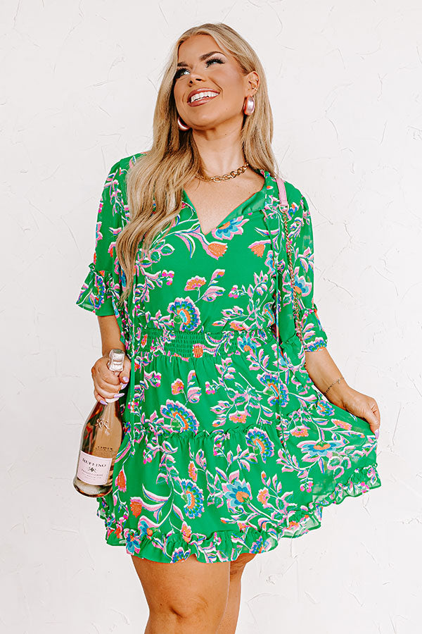 Try Your Luck Dress in Kelly Green Curves Image - 5