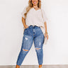 The Nabana High Waist Distressed Jean Curves Image - 1