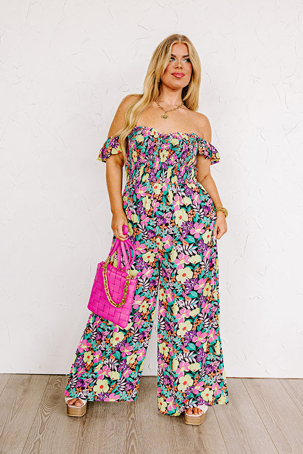 Sweet Pea Promises Smocked Jumpsuit Curves Image - 1