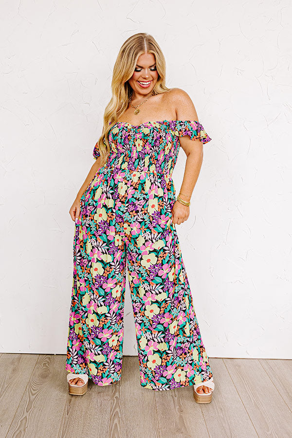 Sweet Pea Promises Smocked Jumpsuit Curves Image - 2