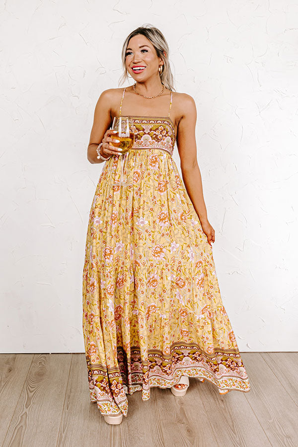Everlasting Dreams Floral Maxi In Yellow Image - 1