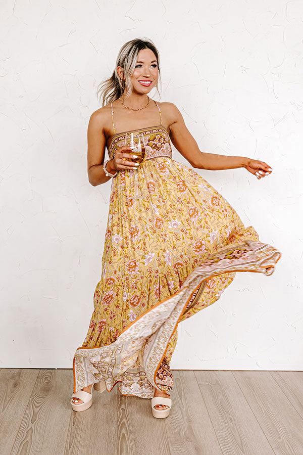 Everlasting Dreams Floral Maxi In Yellow Image - 2