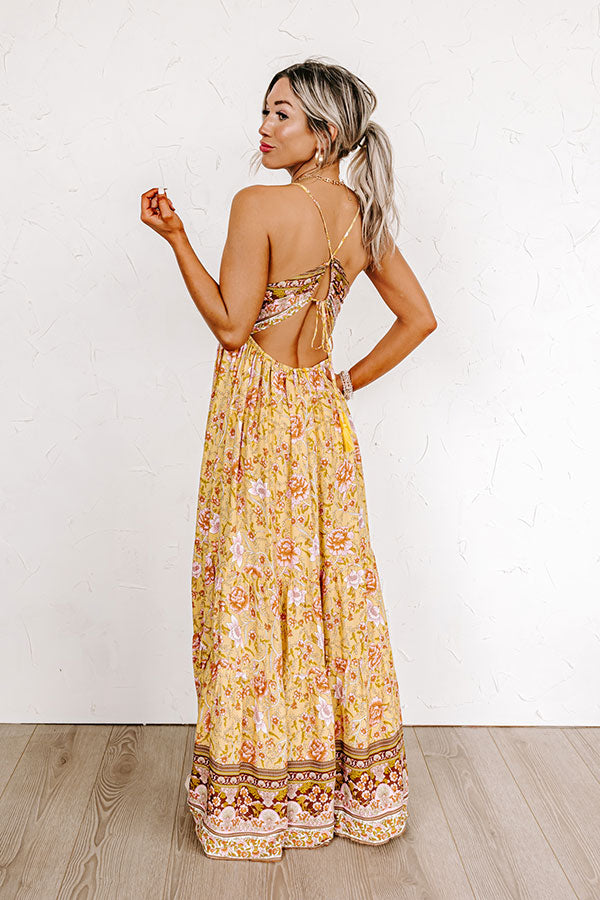 Everlasting Dreams Floral Maxi In Yellow Image - 4