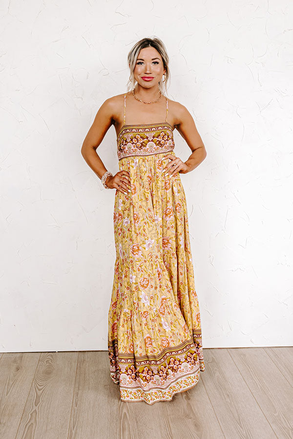Everlasting Dreams Floral Maxi In Yellow Image - 3