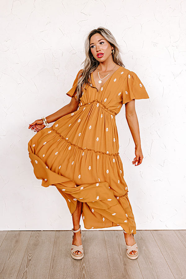 Charm And Candor Embroidered Midi Image - 4