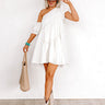 Champagne Boardwalk Mini Dress In Ivory Image - 1