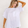 Chic And Sincere Shift Tee In White Image - 1