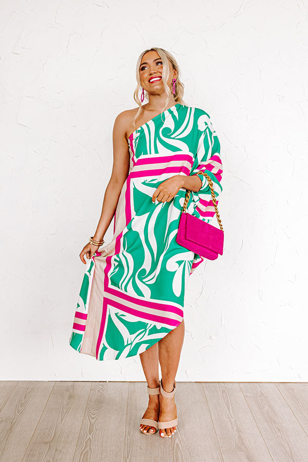 Passionate About Sunshine One-Shoulder Dress Image - 3