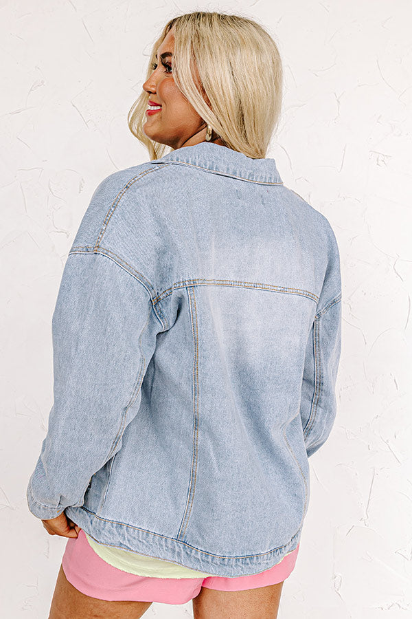 The Adalyn Distressed Denim Jacket Image - 2