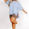 Chic And Sincere Shift Tee In Sky Blue Curves Image - 1