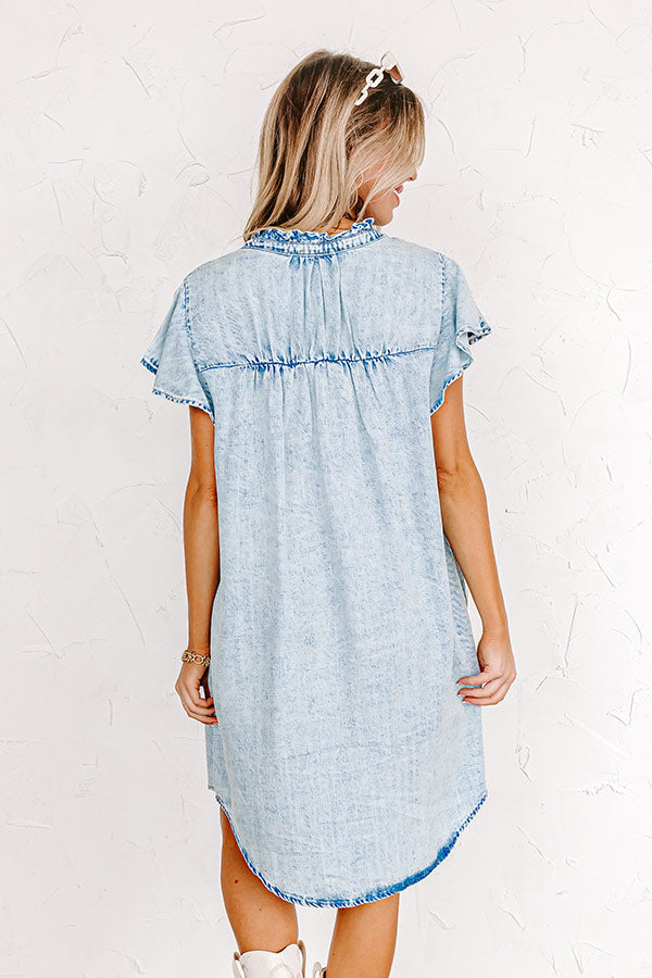 The Gisele Denim Dress Image - 5