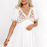 Amalfi Coast Cruising Embroidered Mini Dress Image - 1
