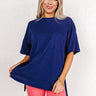 Chic And Sincere Shift Tee In Navy Image - 1