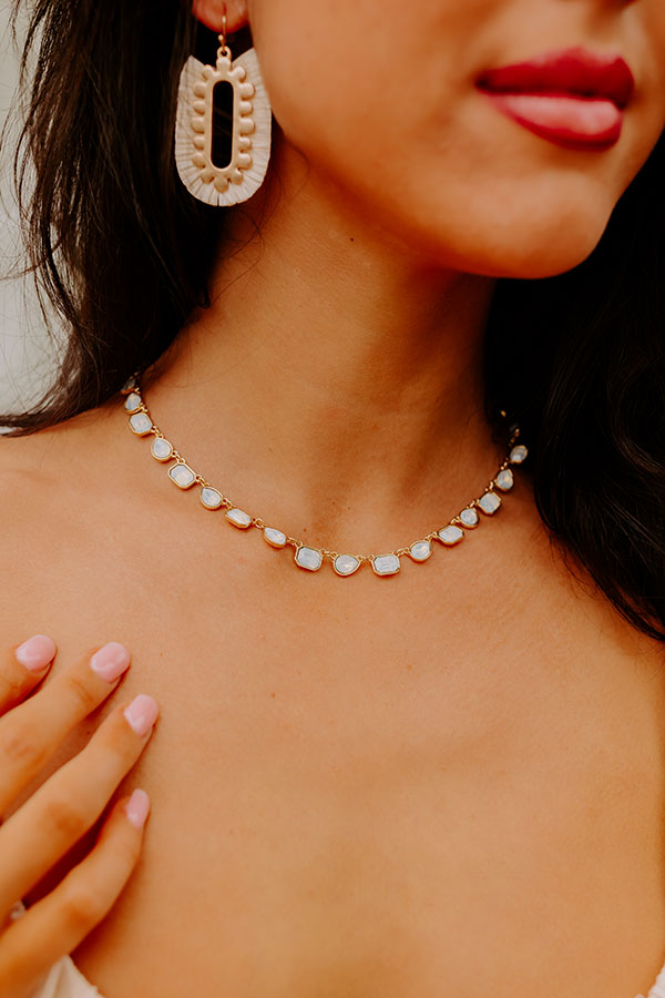 Perfectly Polished Necklace In White