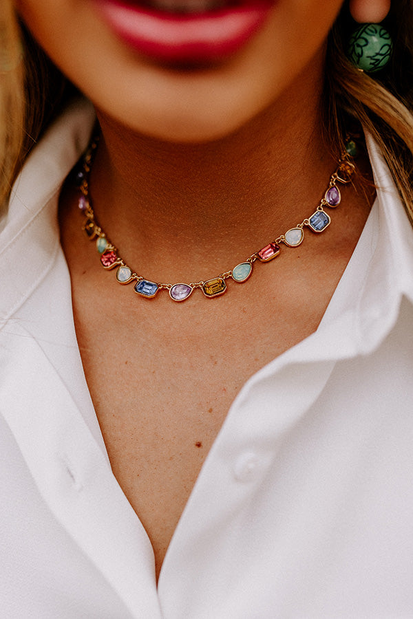 Perfectly Polished Necklace In Multi