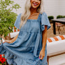 Adorable Days Chambray Mini Dress Image - 1