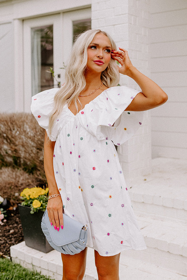 Grand Vision Embroidered Mini Dress • Impressions Online Boutique