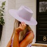 Stellar Style Straw Fedora in Lavender Image - 1