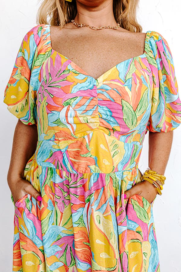 Tulum Sunshine Maxi Dress Curves Image - 2