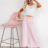 Risen The Utopia High Waist Straight Leg Jean in Pink Image - 1