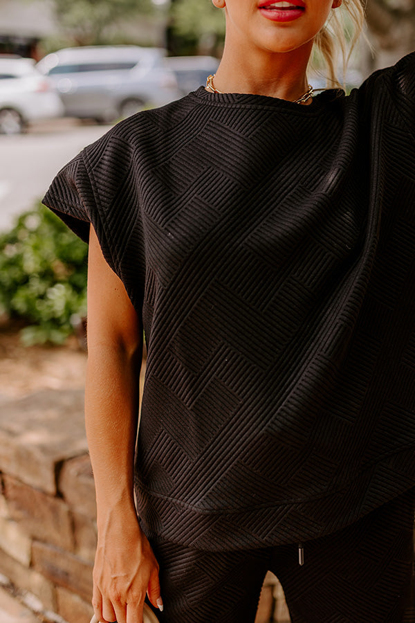 Lattes First Shift Top in Black Image - 3