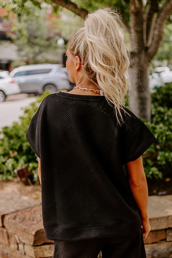 Lattes First Shift Top in Black Image - 5