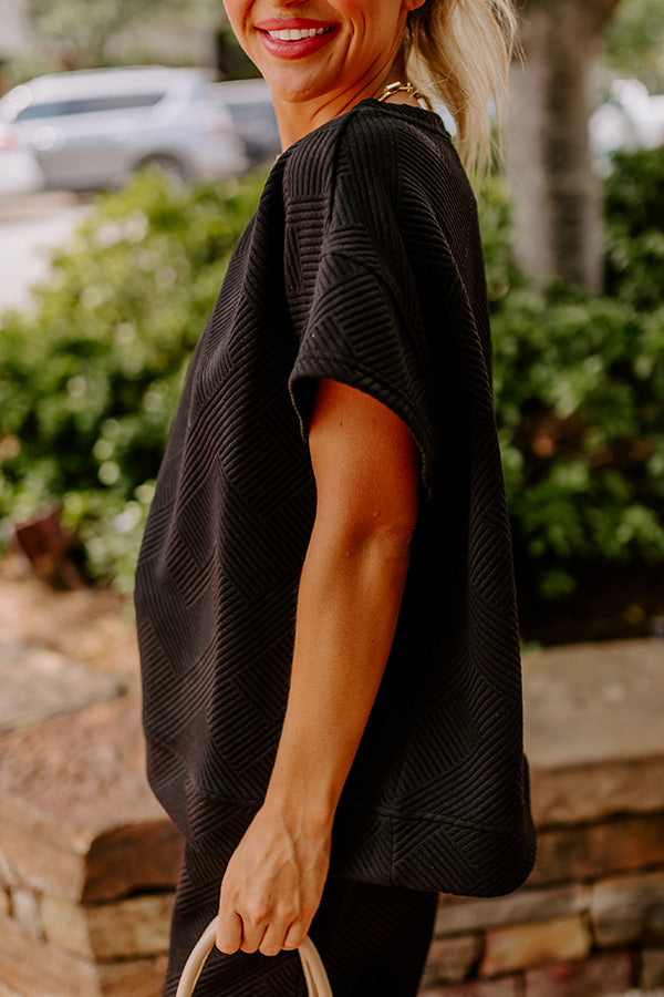 Lattes First Shift Top in Black Image - 4