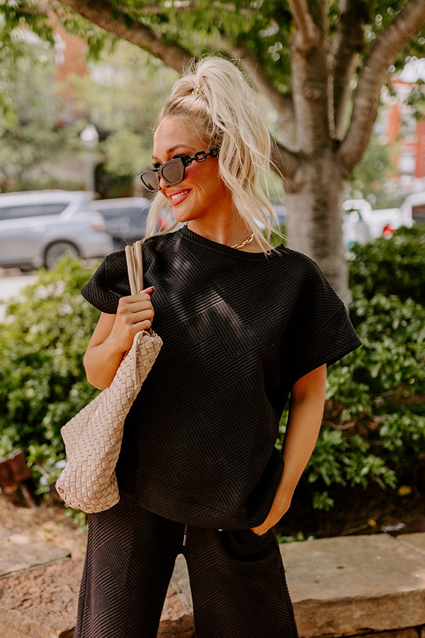 Lattes First Shift Top in Black Image - 2