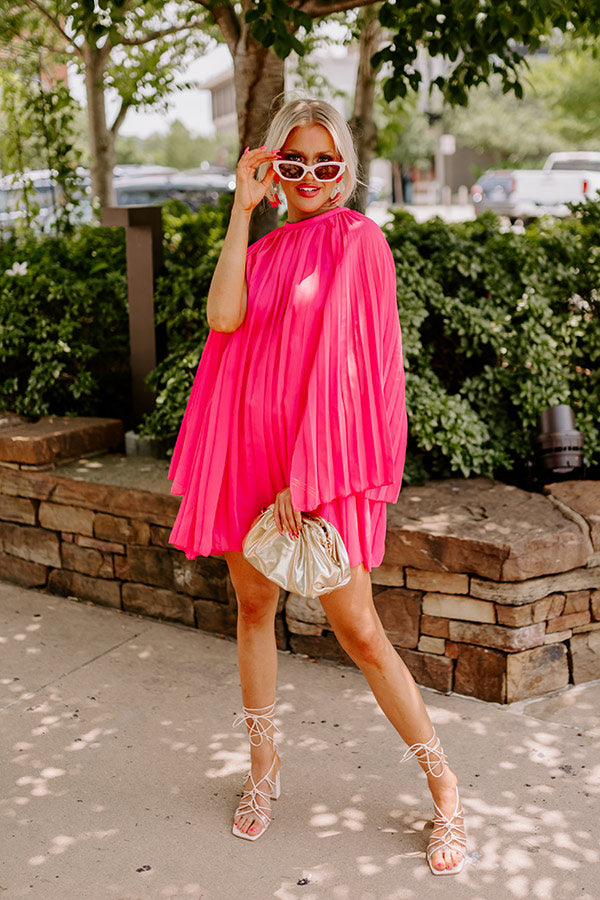Runway Revelry Shift Dress In Hot Pink • Impressions Online Boutique