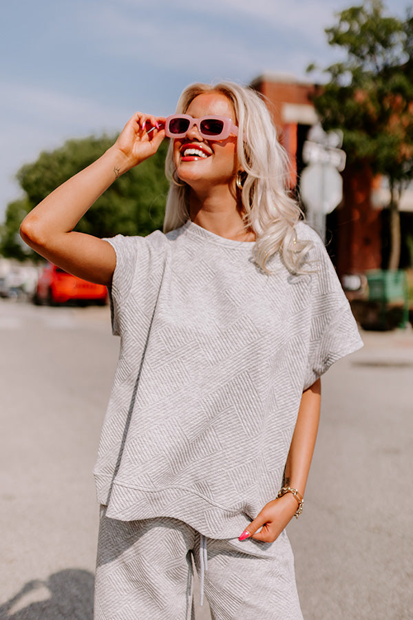 Lattes First Shift Top in Grey Image - 2