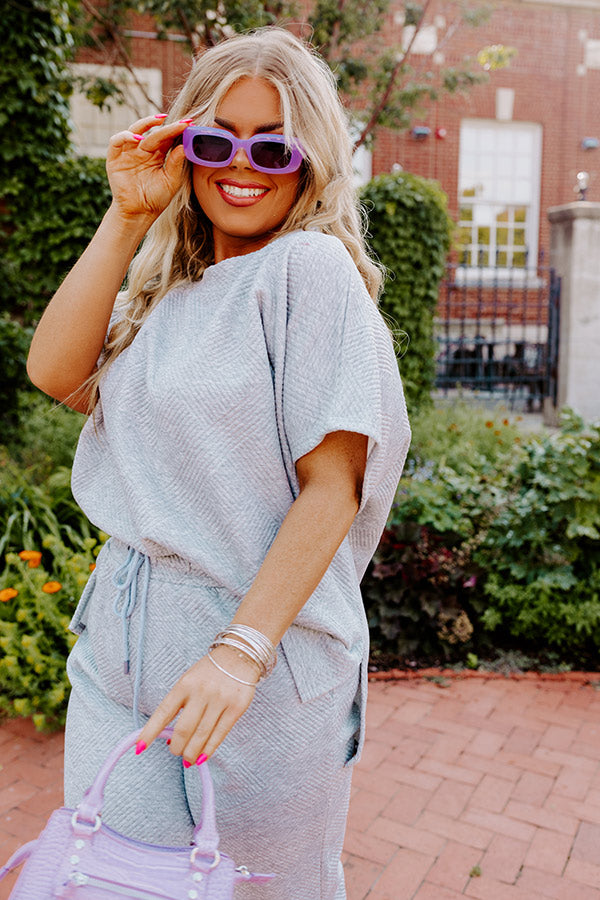 Essentially Chic Shift Top In Grey Curves Image - 1