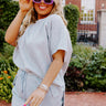 Essentially Chic Shift Top In Grey Curves Image - 1