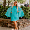 Runway Revelry Shift Dress In Turquoise Image - 1