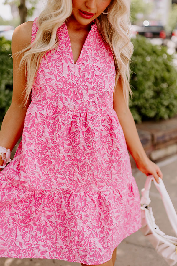 Came For Cocktails Mini Dress In Pink Image - 4