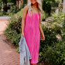 Flirty Frills Pleated Midi In Pink Image - 1