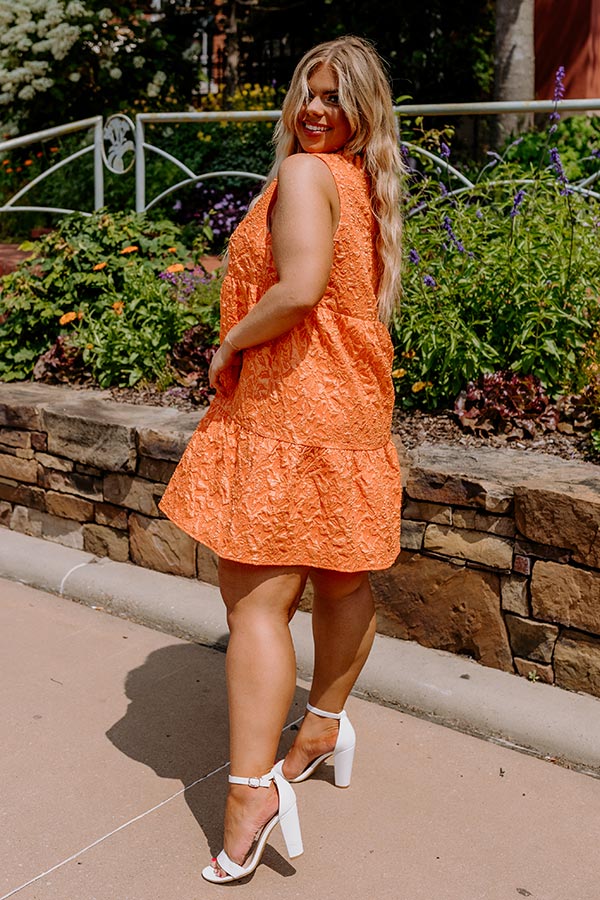 Came For Cocktails Mini Dress In Orange Image - 5