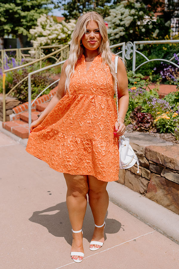 Came For Cocktails Mini Dress In Orange Image - 2