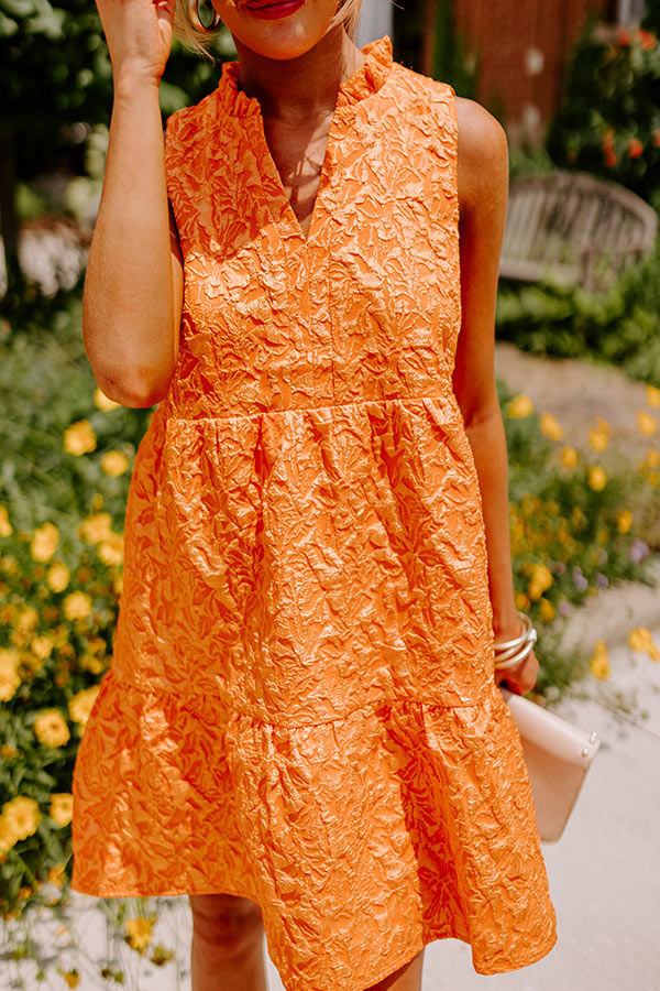 Came For Cocktails Mini Dress In Orange Image - 4