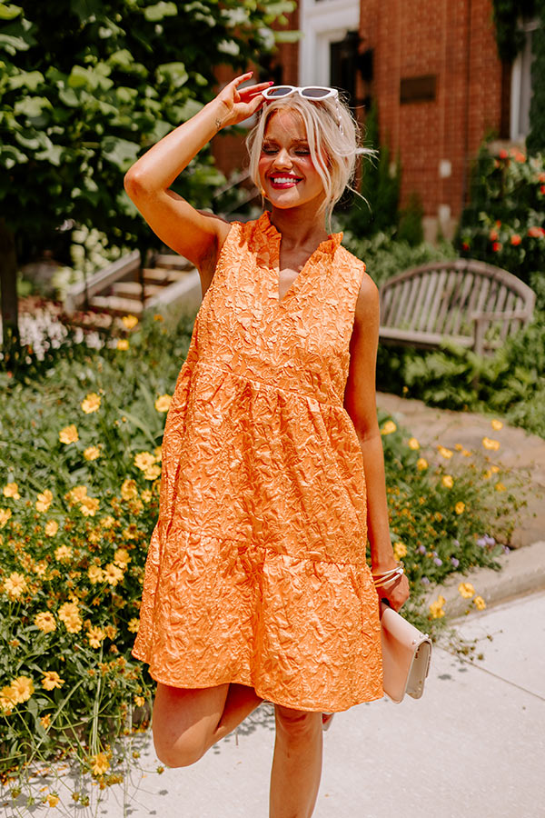 Came For Cocktails Mini Dress In Orange Image - 3