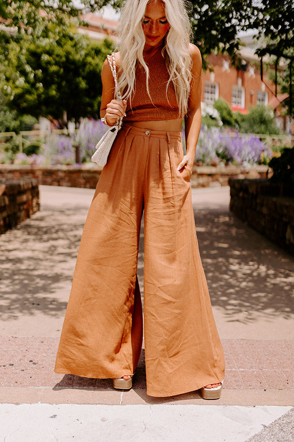 The Freeda High Waist Linen-Blend Trousers Image - 5