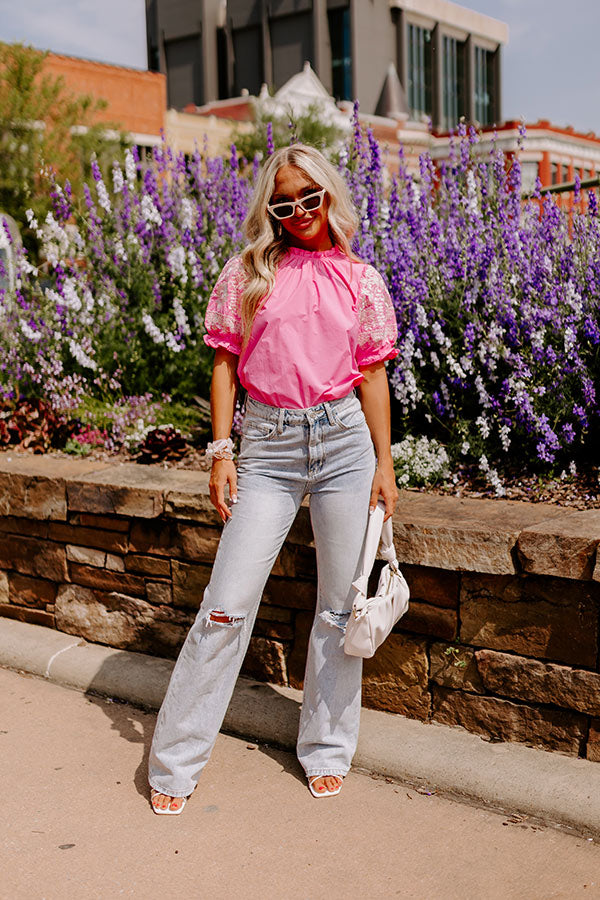 Obviously Lovely Embroidered Top Image - 1