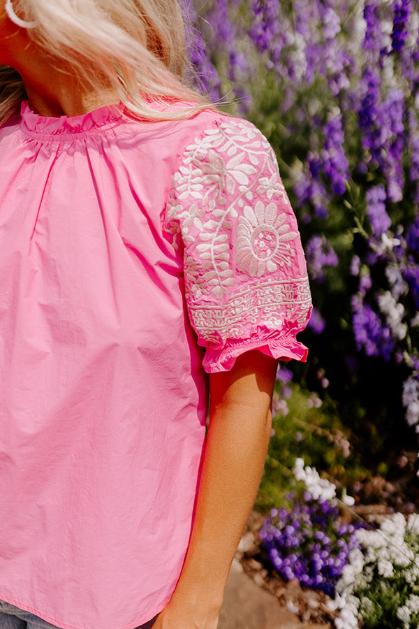 Obviously Lovely Embroidered Top Image - 5