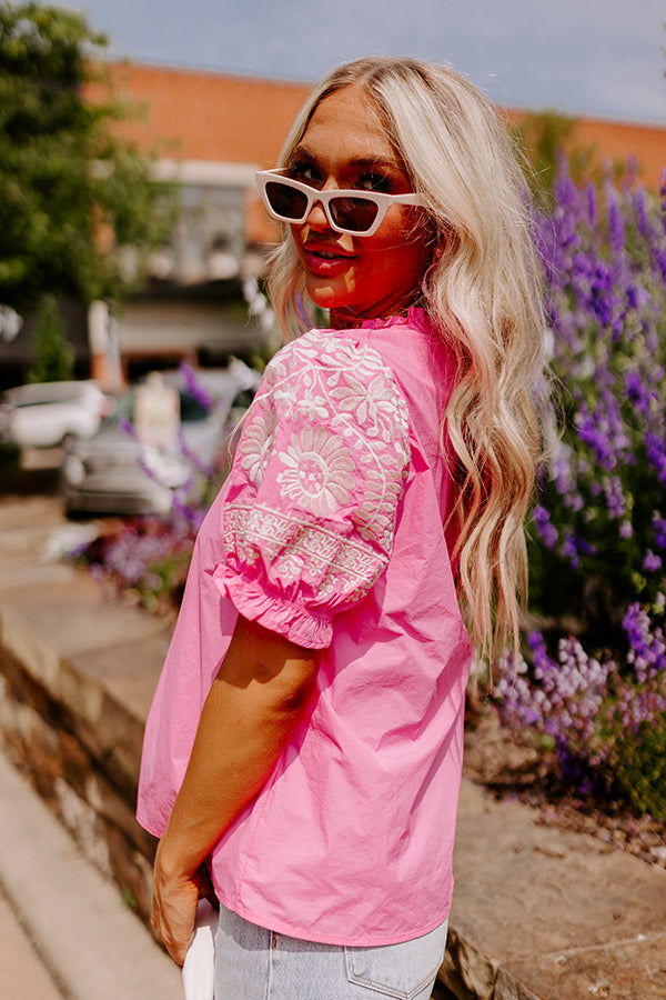 Obviously Lovely Embroidered Top Image - 2