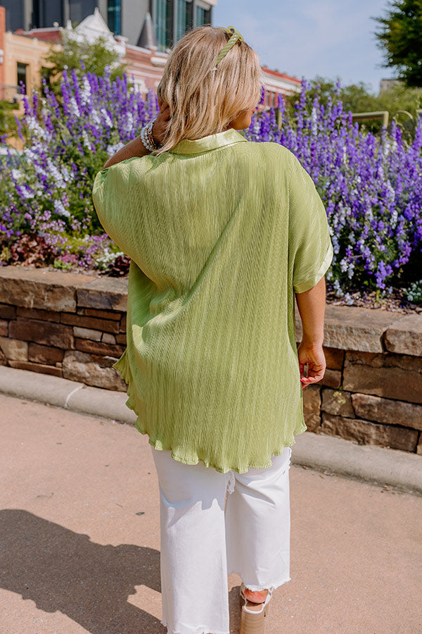 Rhythmic Rhapsody Pleated Button Up Curves Image - 4