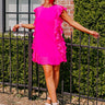 Walking The Runway Shift Dress in Neon Pink Image - 1