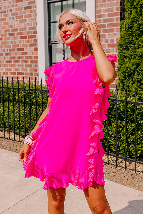 Neon Pink Icon Dress main image 0