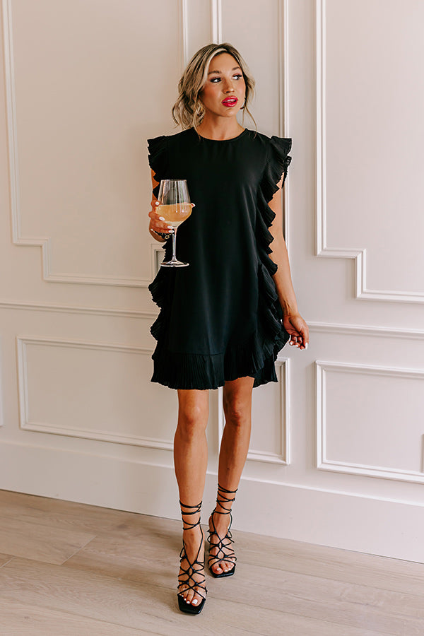 Walking The Runway Shift Dress in Black Image - 1