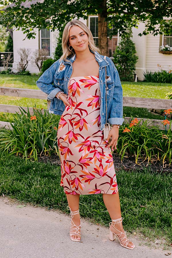 Gorgeous Estate Satin Midi Image - 5